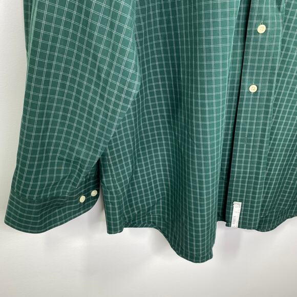 Tommy Hilfiger Green Plaid Collared Button Up Shirt Men's Size XX-Large XXL - Picture 3 of 7